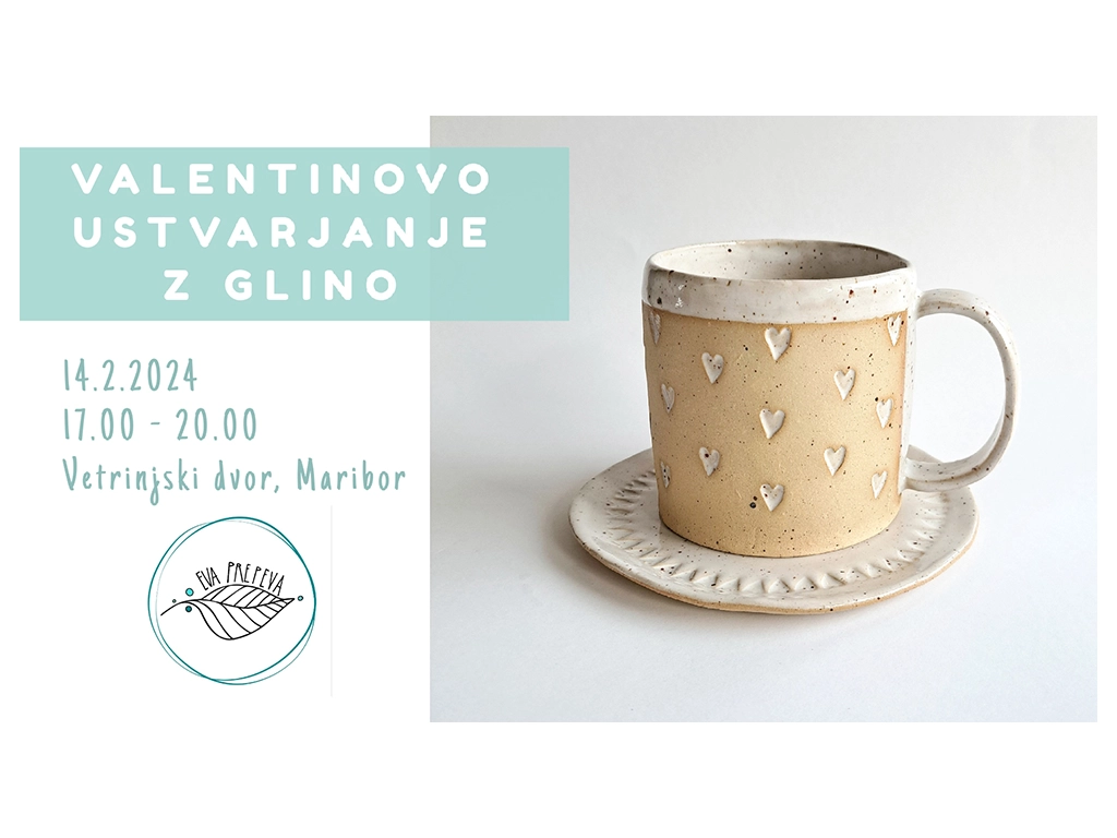 Darilo za valentinovo z glino